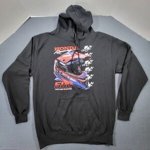 Honda JT Racing Hoodie Mens Medium Black Sweatshirt GSX 2.0 Graphic